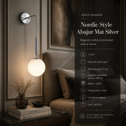 Aplica Ajustabila Nordic Style Abajur Mat Silver 2403CH
