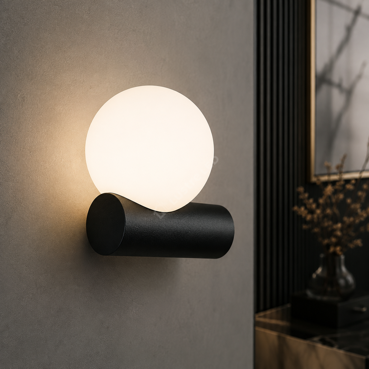 Aplica Black FORES cu Abajur 1xG9 15CM