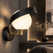 Aplica Black Gold FASCIA cu Abajur 1xE14 23CM
