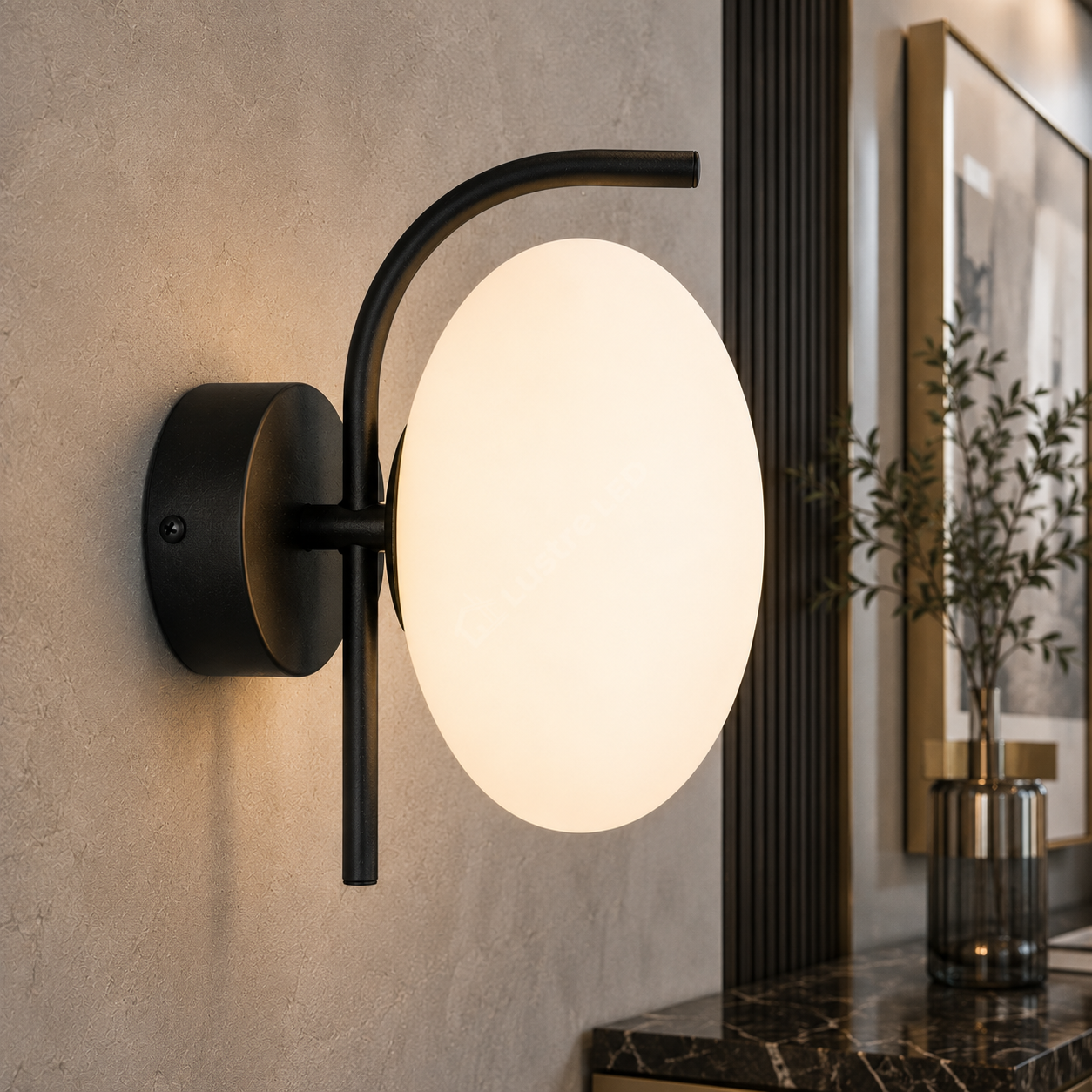 Aplica Black OMI cu Abajur 1xG9 22CM