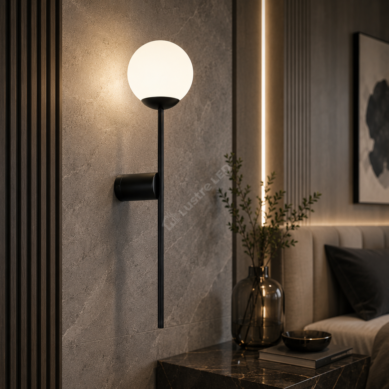 Aplica Black ORBIT cu Abajur 1xE27 55CM