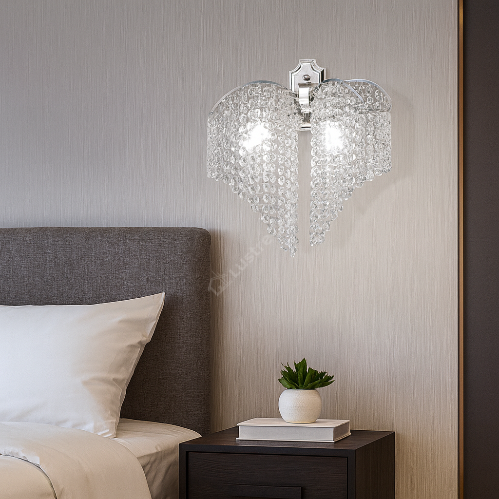 Aplica Cristal FREDA Silver 2xE27