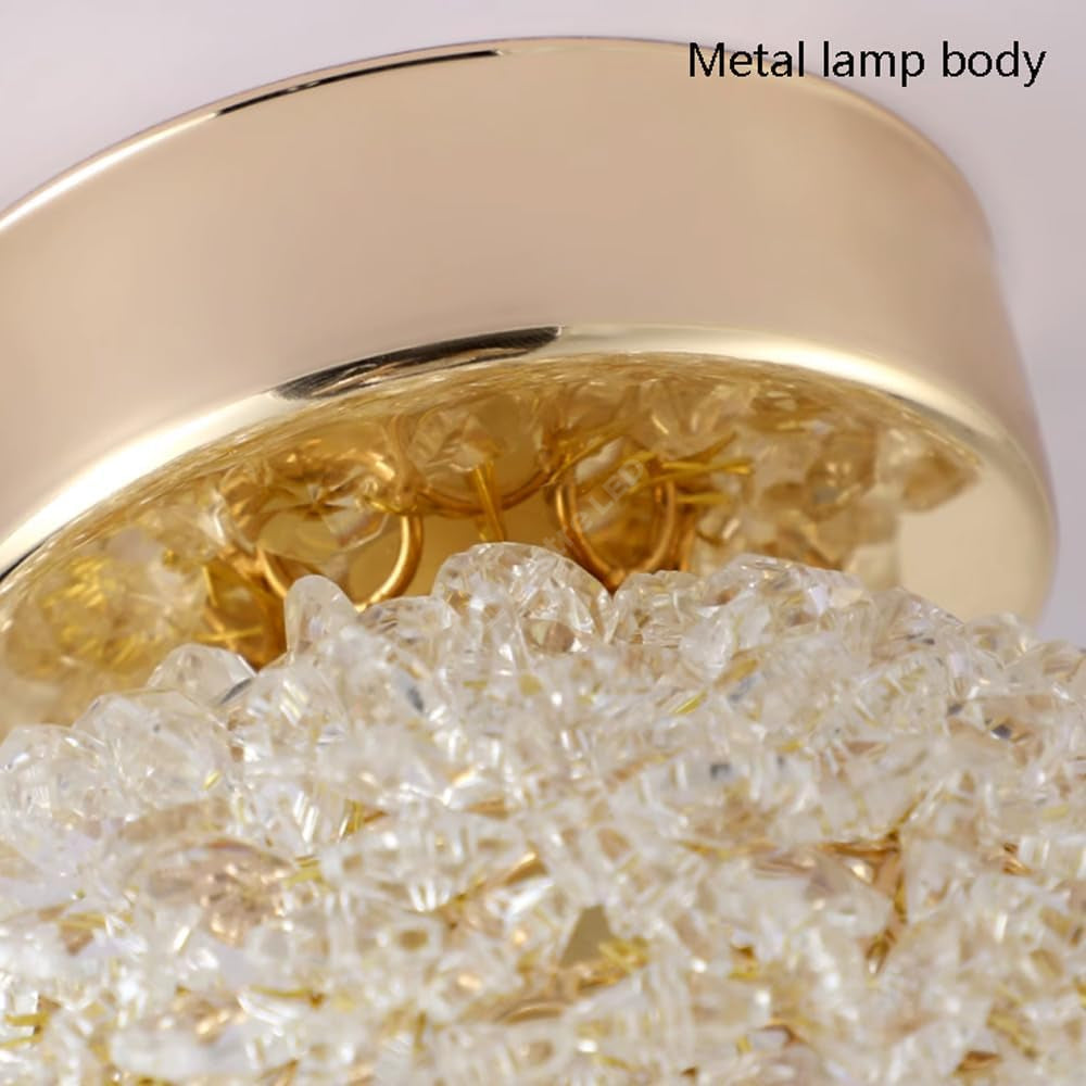 Aplica Crystal Golden Sponge 15cm 1277lm 3 Lumini