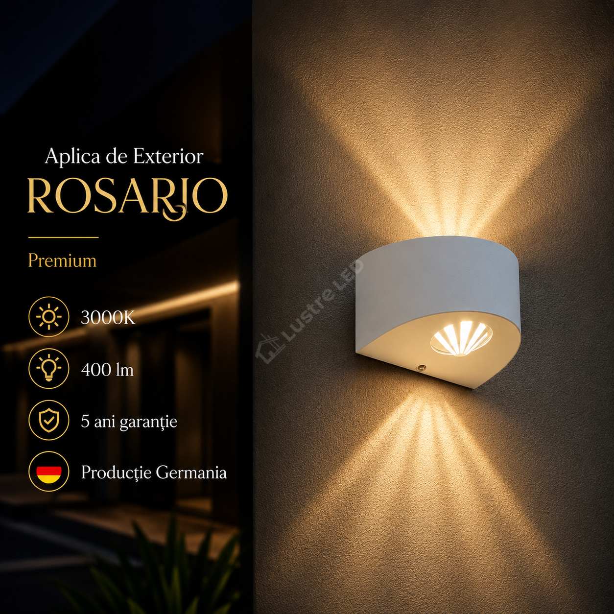 Aplica de Exterior ROSARIO Alba Premium