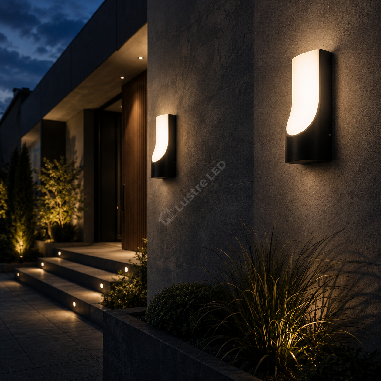 Aplica Exterior PORTAL LED Black 10W 3000K IP65 Echivalent 85W