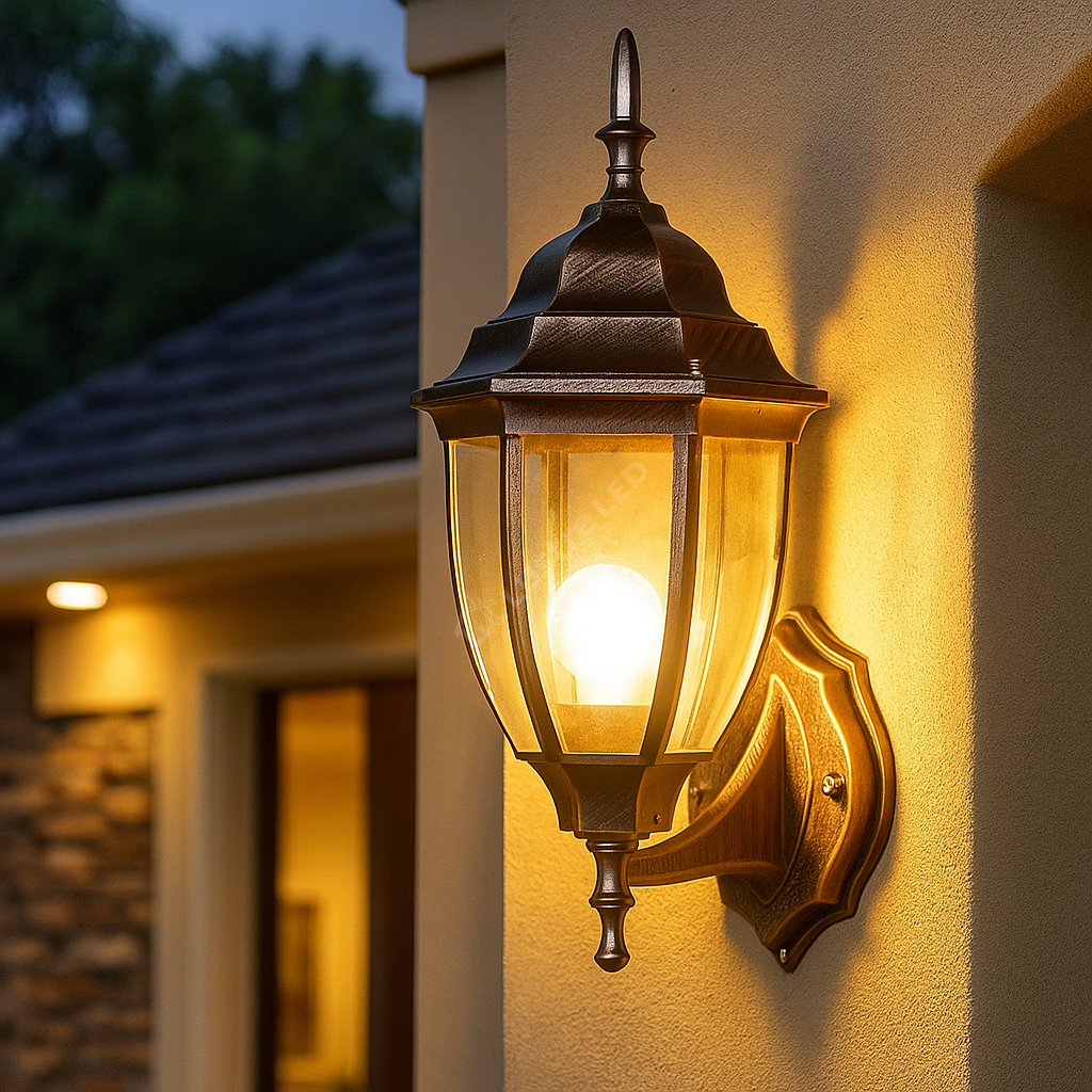 Aplica Exterior Tip Felinar 1XE27 GOLD IP65 AURIE Wall Light Fixtures