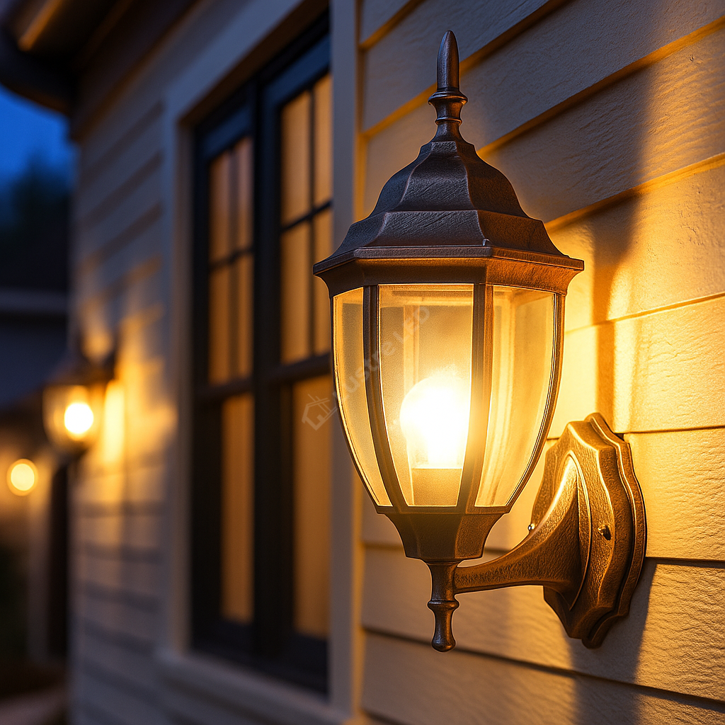 Aplica Exterior Tip Felinar 1XE27 GOLD IP65 AURIE Wall Light Fixtures
