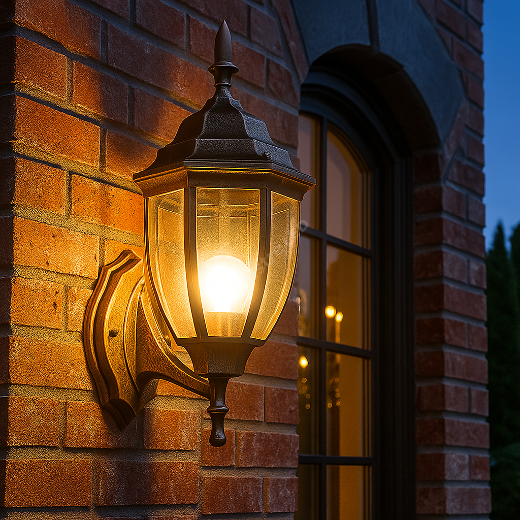 Aplica Exterior Tip Felinar 1XE27 GOLD IP65 AURIE Wall Light Fixtures