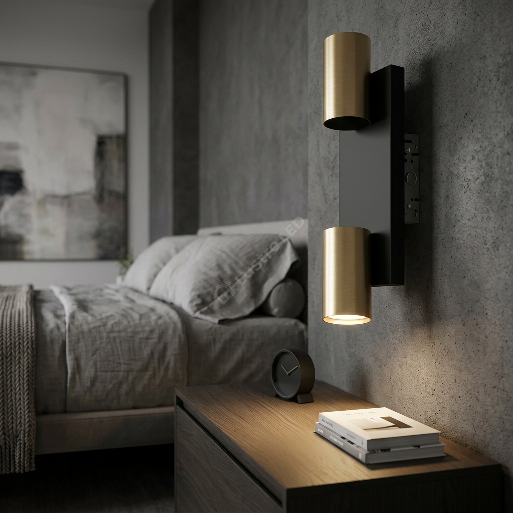 Aplica Genesis Black & Gold Premium cu 2 Spoturi Reglabile