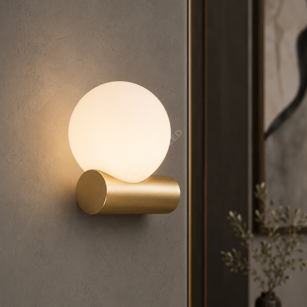 Aplica Gold FORES cu Abajur 1xG9 15CM