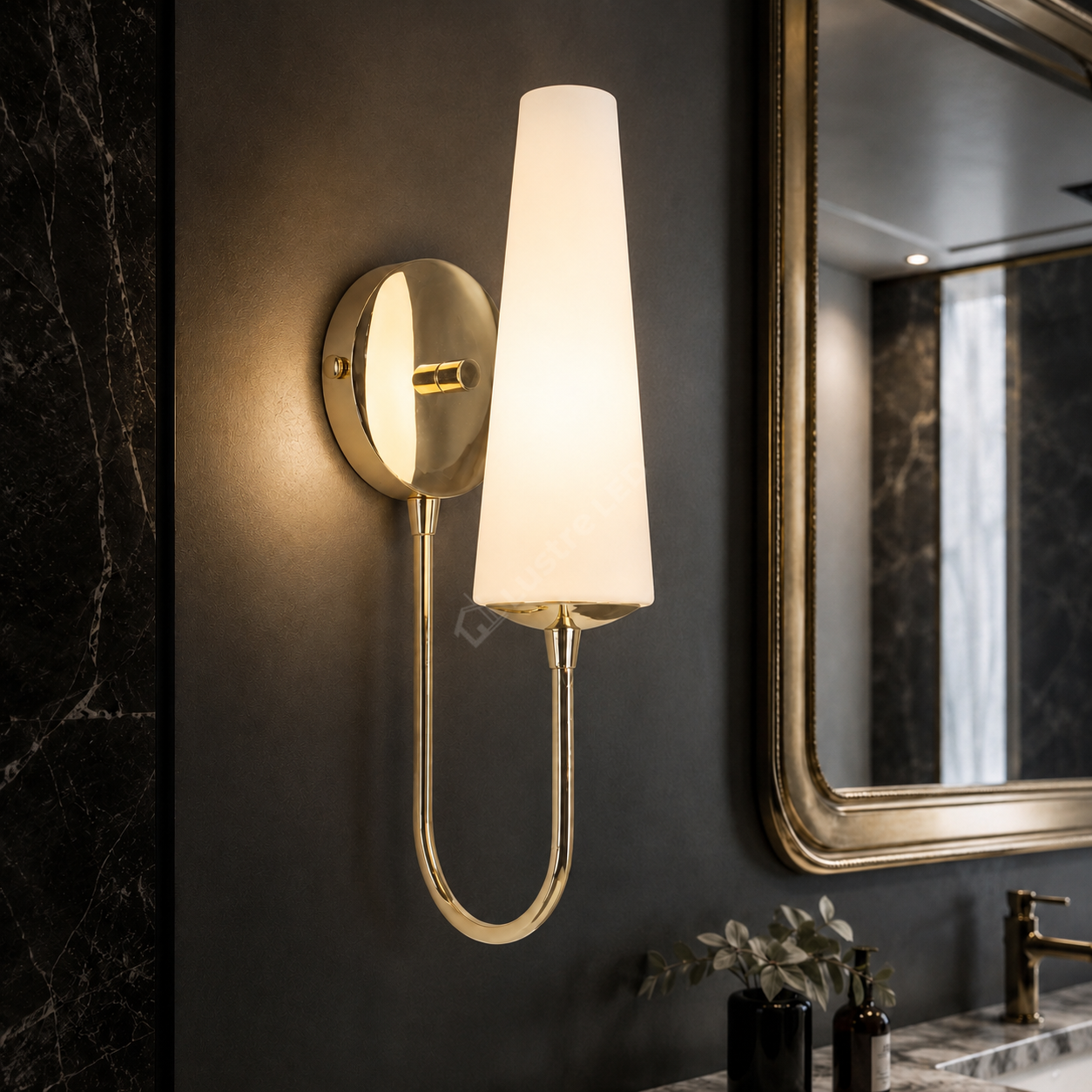 Aplica Gold MAGNUM cu Abajur 1xE14 33CM