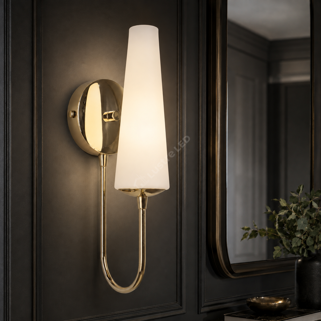 Aplica Gold MAGNUM cu Abajur 1xE14 33CM