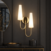 Aplica Gold MAGNUM cu Abajur 2xE14 44CM