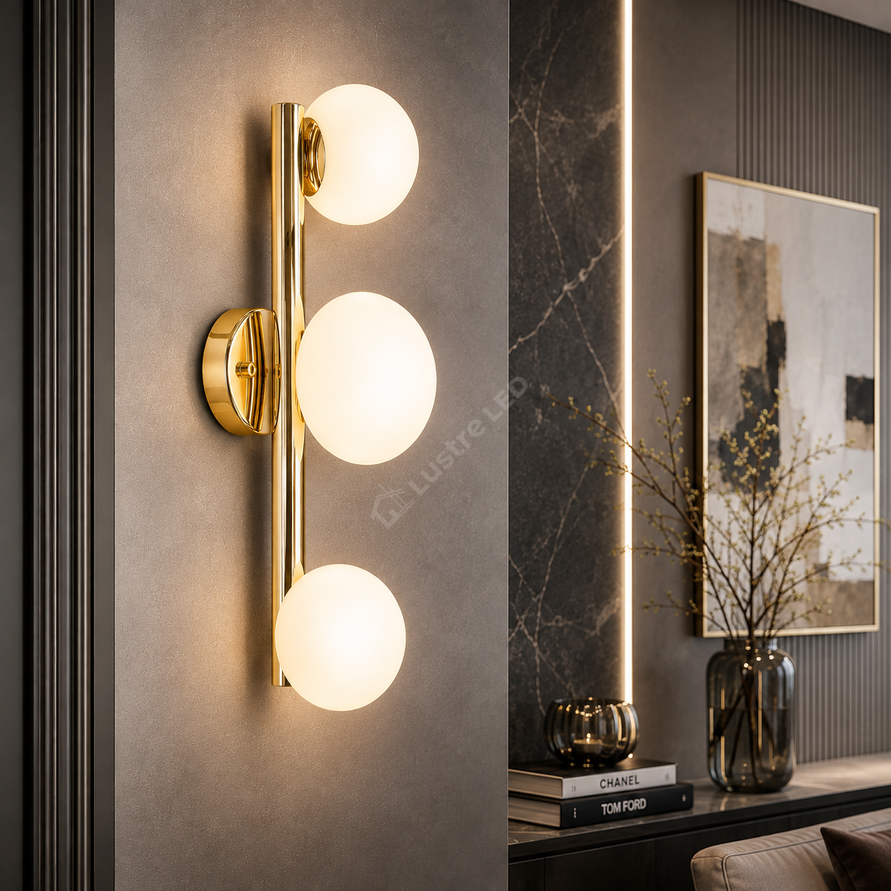 Aplica Gold OMI cu Abajur 3xG9 45CM