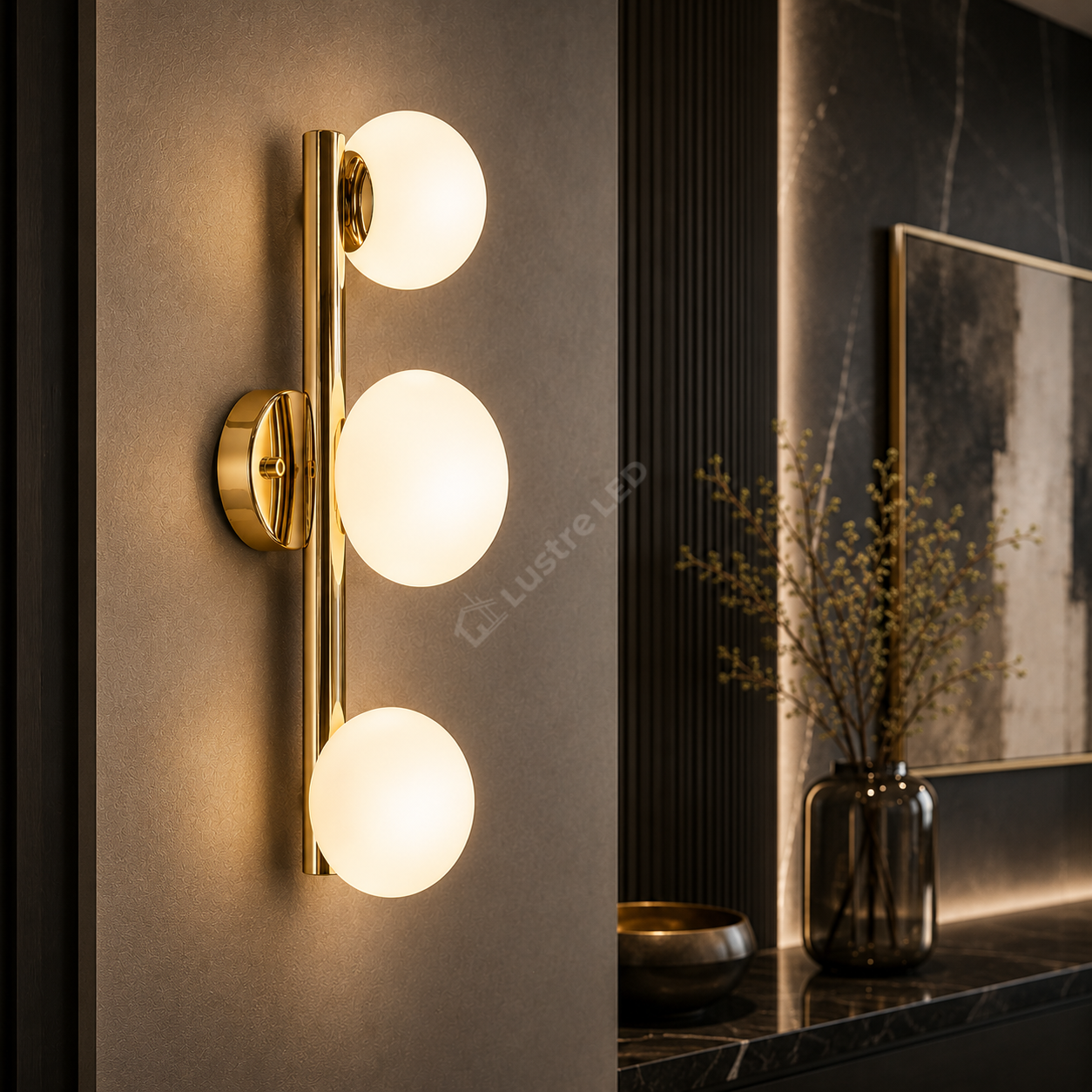 Aplica Gold OMI cu Abajur 3xG9 45CM