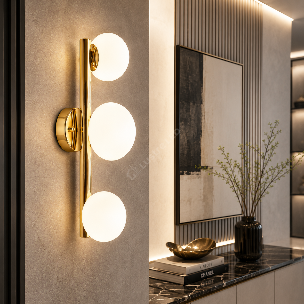 Aplica Gold OMI cu Abajur 3xG9 45CM