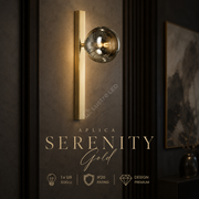 Aplica Gold SERENITY cu Abajur 1xG9