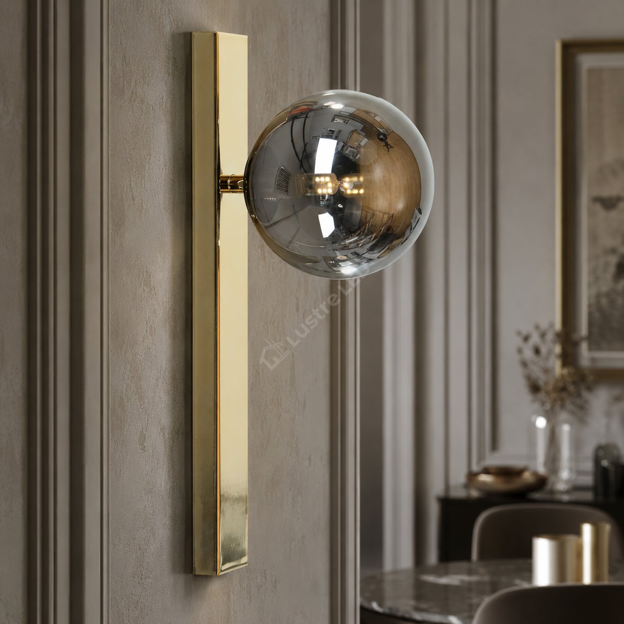 Aplica Gold SERENITY cu Abajur 1xG9