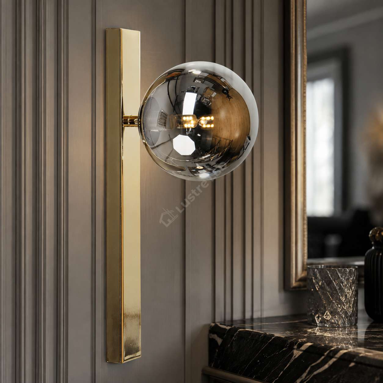 Aplica Gold SERENITY cu Abajur 1xG9