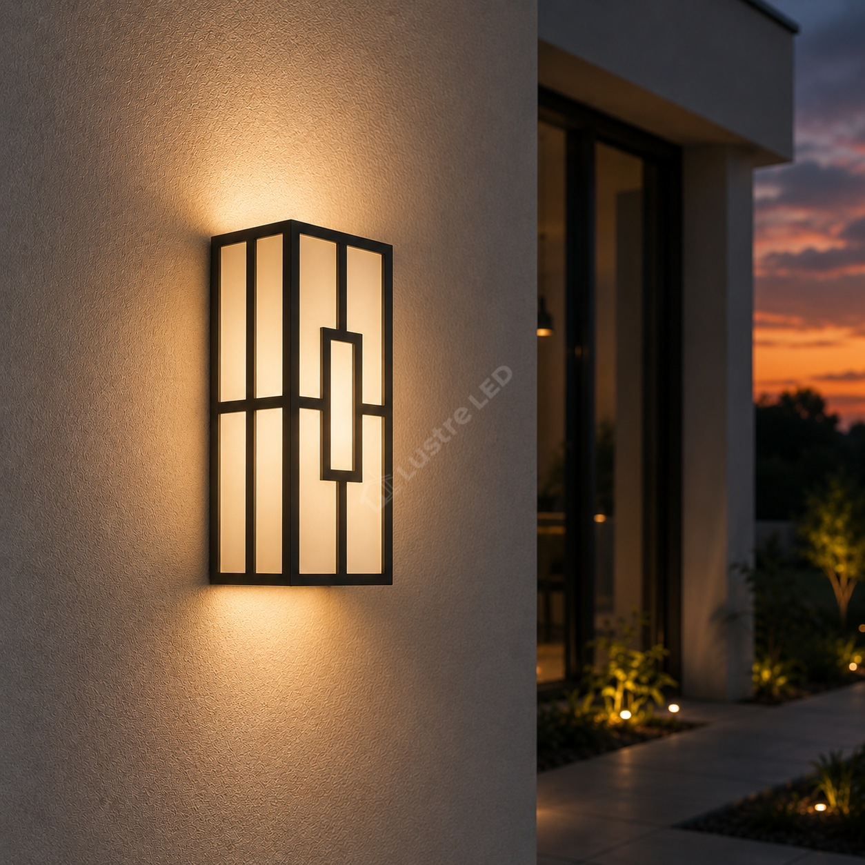 Aplica LED 10W VENETO Black 950lm CCT Exterior IP44
