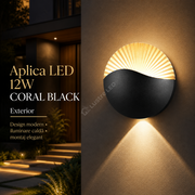 Aplica LED 12W CORAL Black Exterior