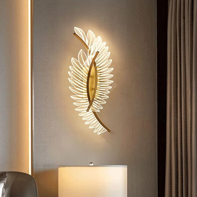 Aplica Led 18W Angel Wings Gold Echivalent 150W Wall Light Fixtures