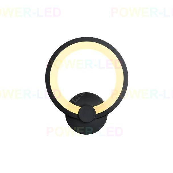 Aplica Led 24W Round Negru 3 Functii Wall Light Fixtures
