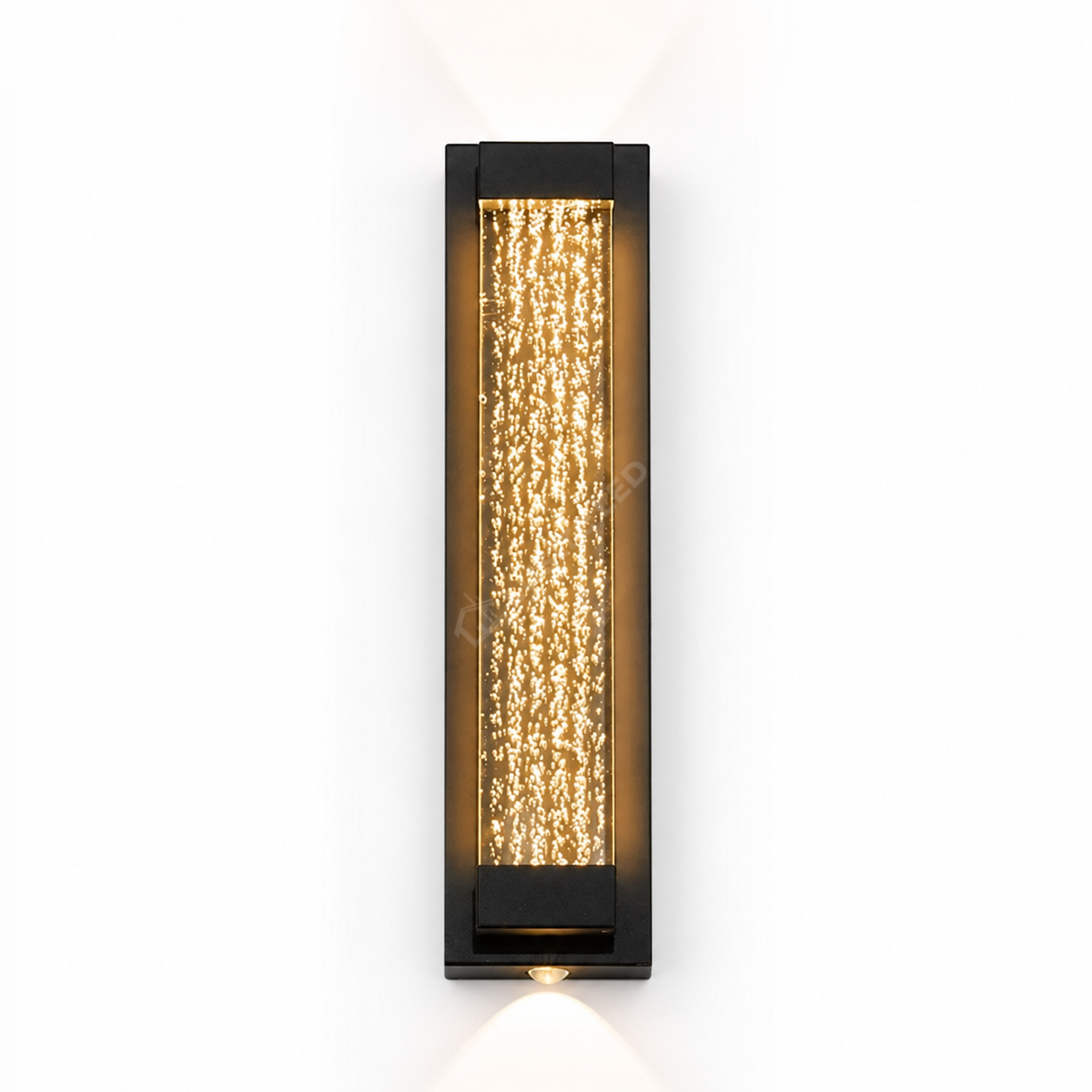 Aplica LED 33CM 16W Liniara Bubble Neagra Exterior
