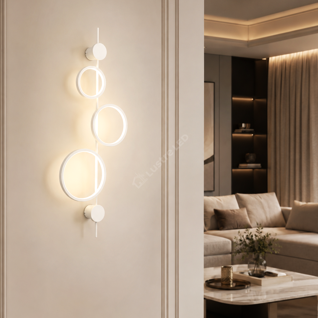 Aplica LED 40W TRIPLE ROUND WHITE 3 Functii