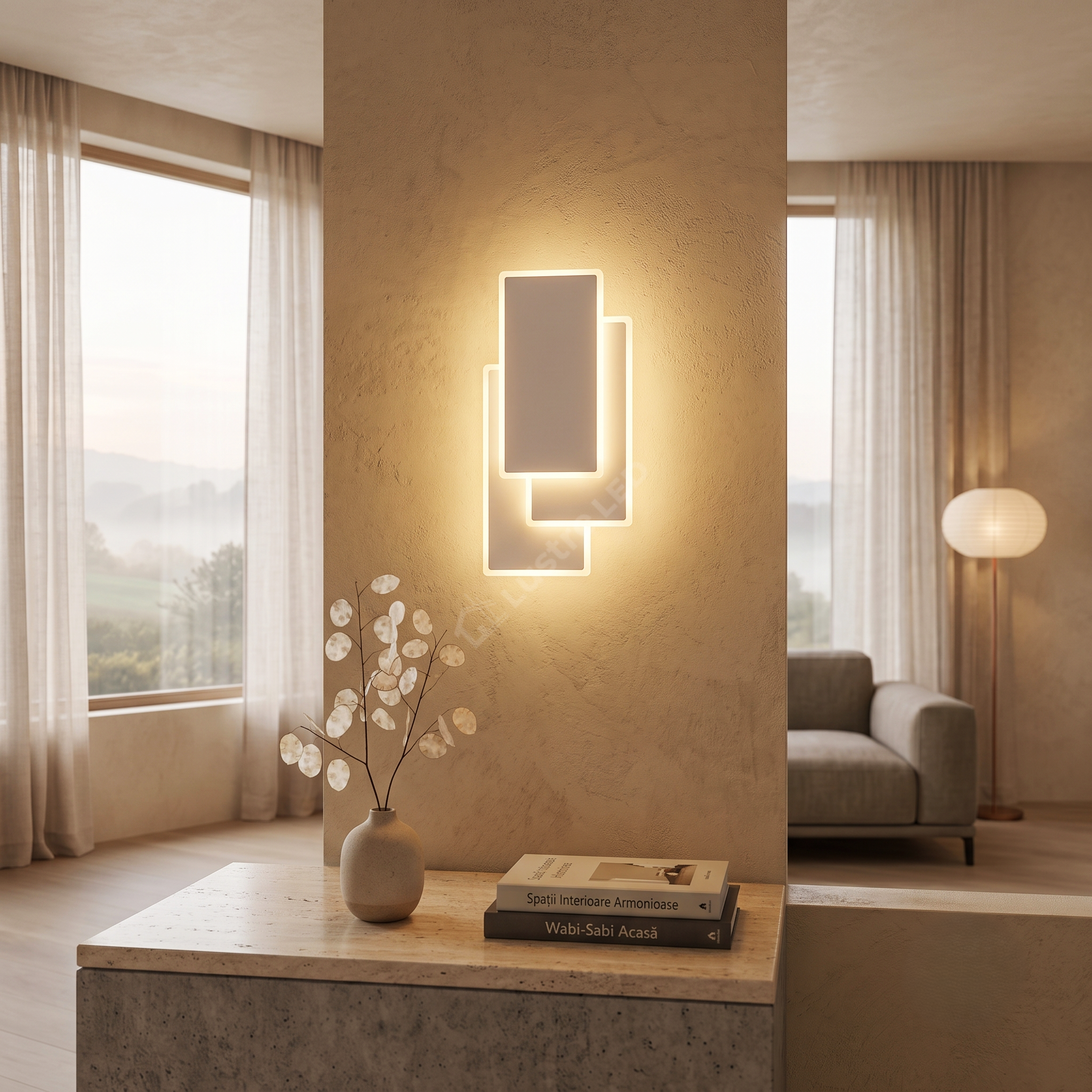 Aplica LED 54W LUCIUS Alba Echivalent 150W