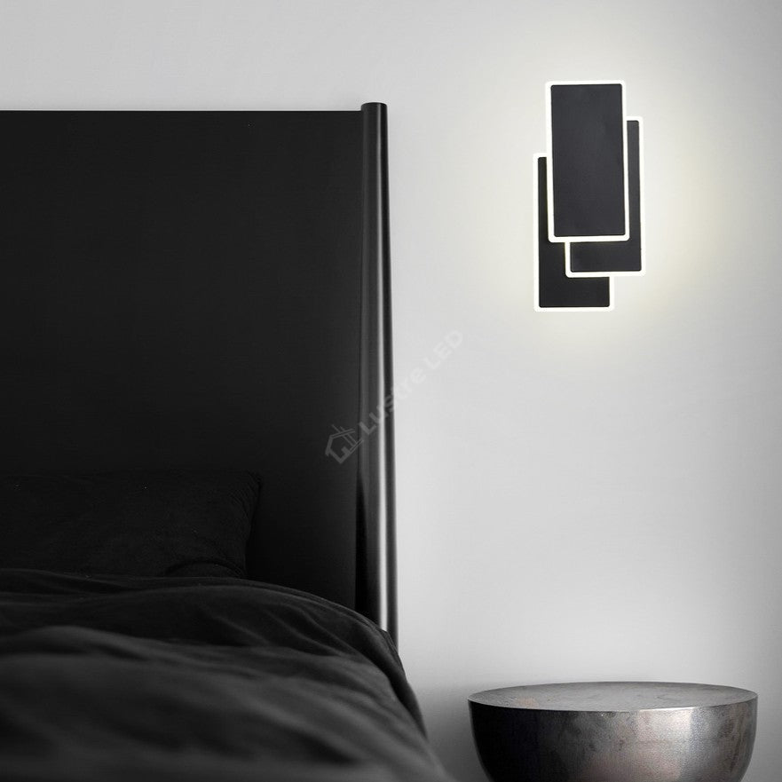 Aplica LED 54W LUCIUS Black Echivalent 150W