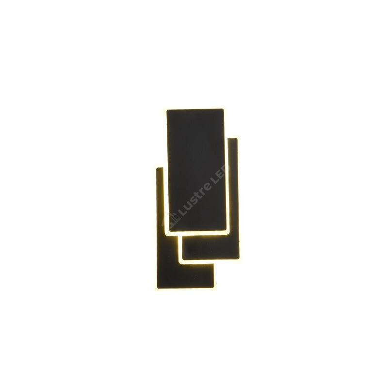 Aplica LED 54W LUCIUS Black Echivalent 150W