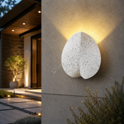 Aplica LED 7W Exterior SHELL Efect Piatra Alba