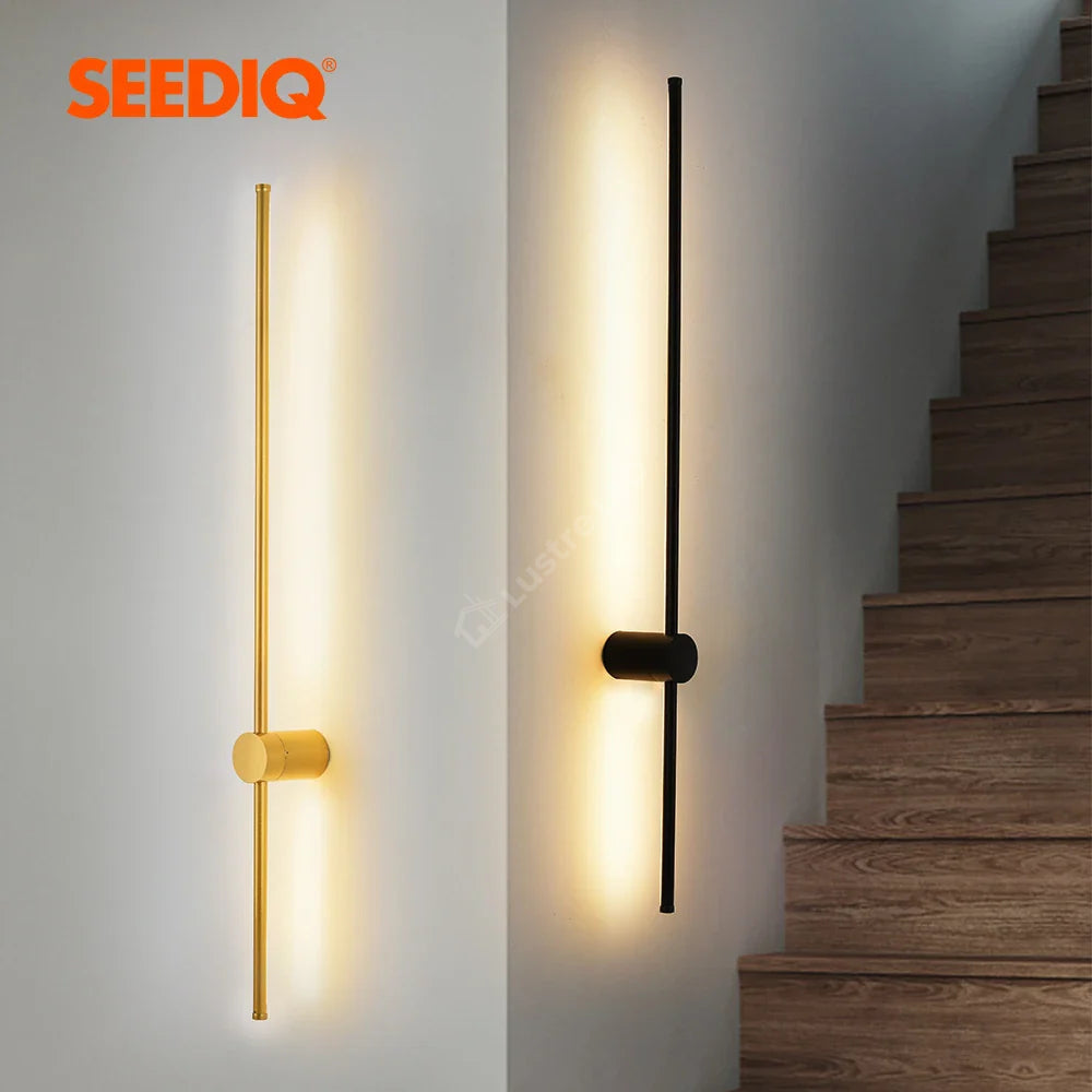 Aplica Led Alpine 12W 60Cm Black Wall Light Fixtures