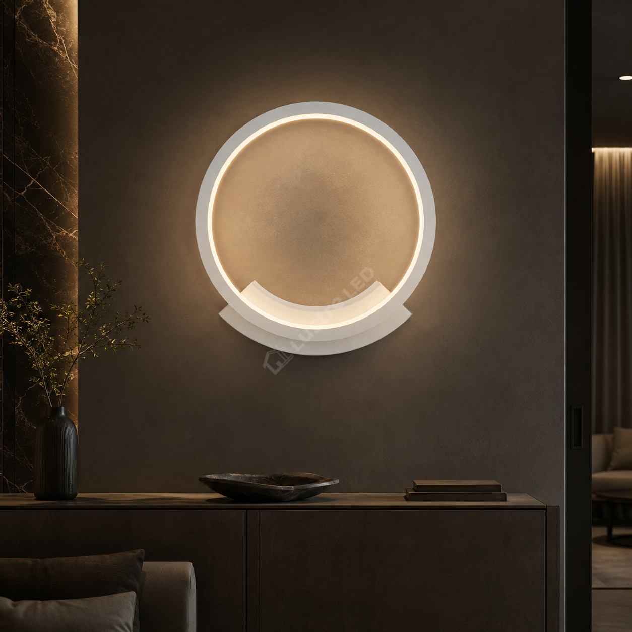 Aplica LED ANELLO White Ø20CM Echivalent 80W