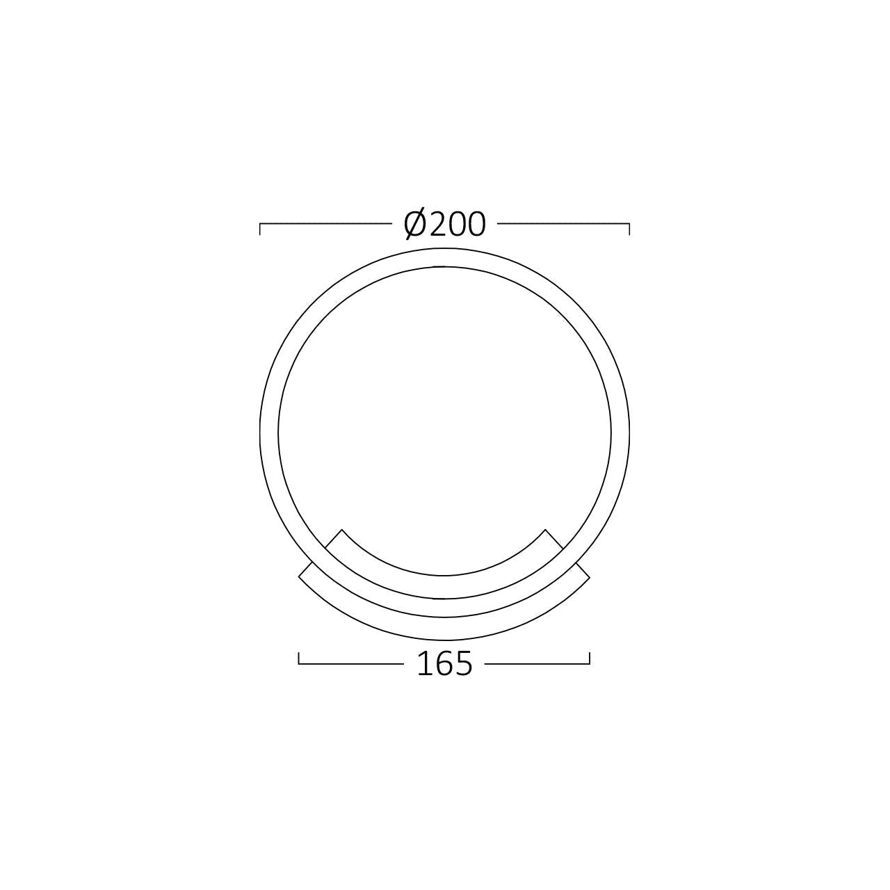 Aplica LED ANELLO White Ø20CM Echivalent 80W