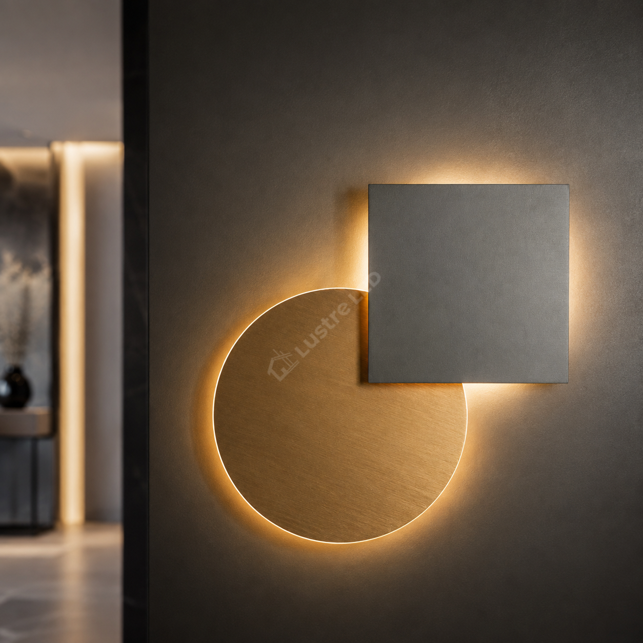 Aplica LED BONNY Gold&Silver Geometrica Echivalent 200W