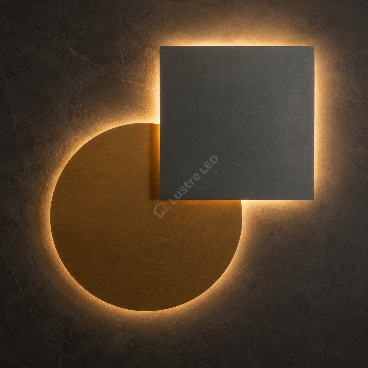 Aplica LED BONNY Gold&Silver Geometrica Echivalent 200W