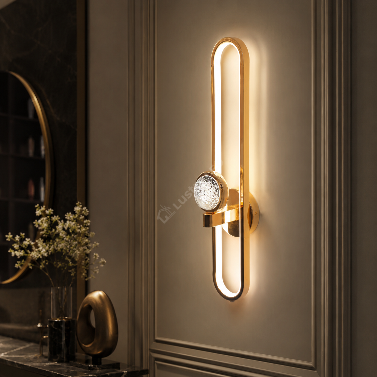 Aplica LED BRIO 3 FUNCTII Gold 60CM Echivalent 70W