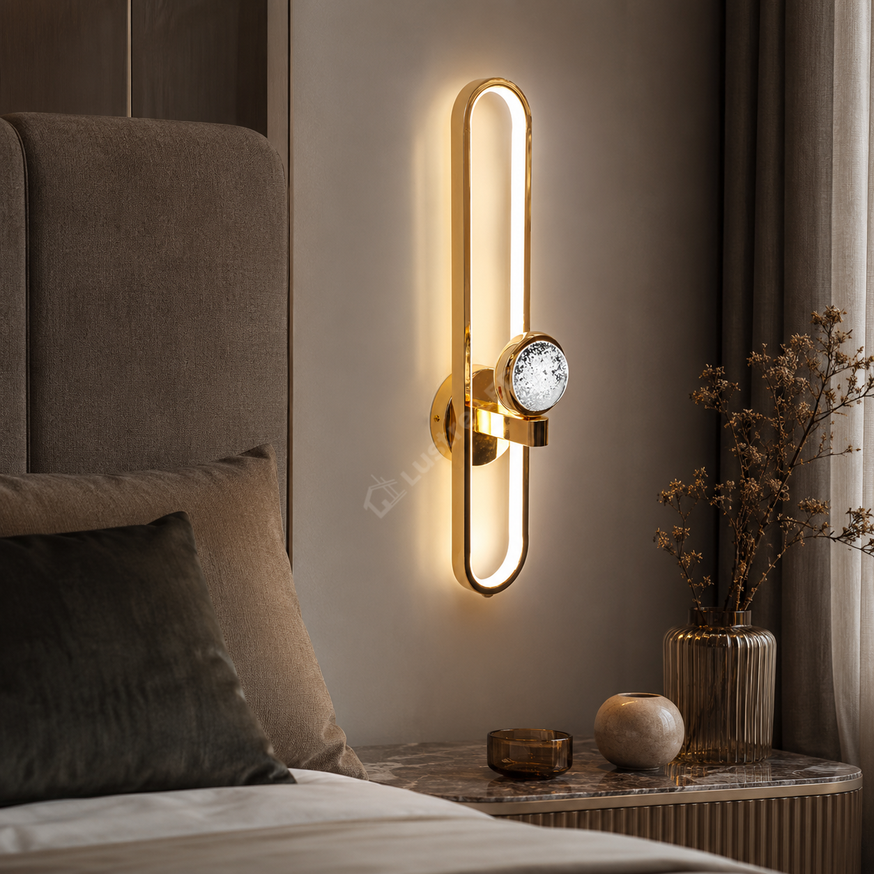 Aplica LED BRIO 3 FUNCTII Gold 60CM Echivalent 70W