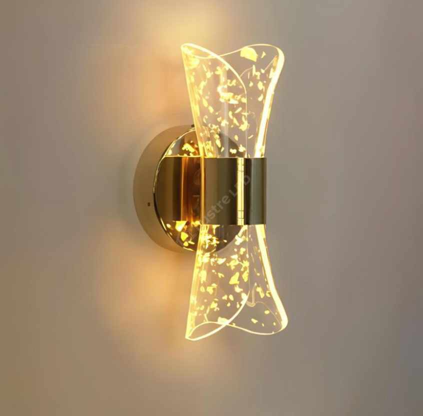 Aplica LED CLESSIDRA 3 Functii  Gold 22CM 8W Echivalent 40W