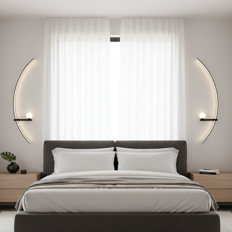 Aplica LED CUERBO Black 150cm 2000lm 3 Lumini