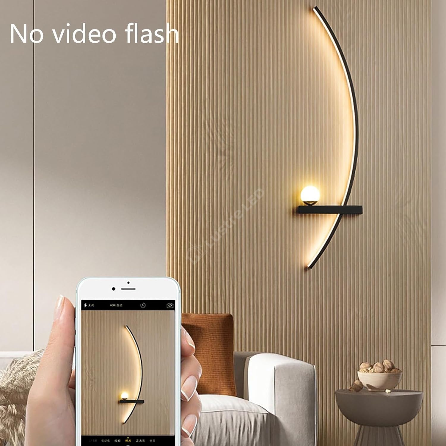 Aplica LED CUERBO Black 150cm 2000lm 3 Lumini