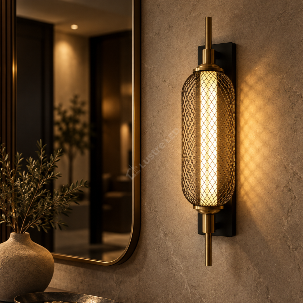 Aplica LED de Perete Seko Black & Gold Echivalent 150W
