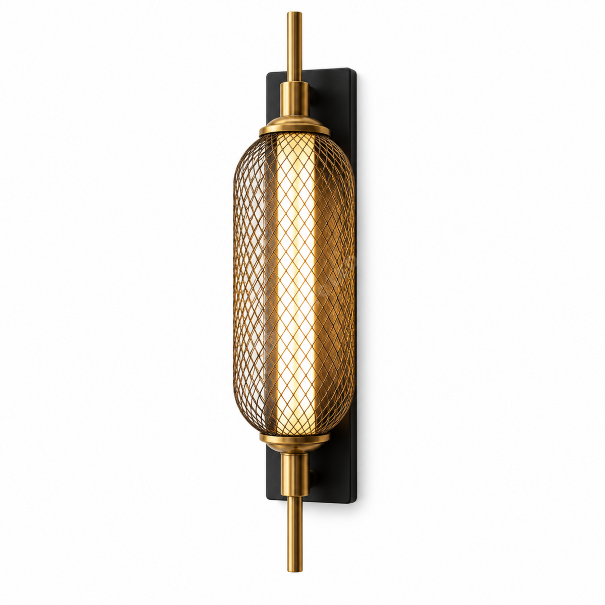 Aplica LED de Perete Seko Black & Gold Echivalent 150W