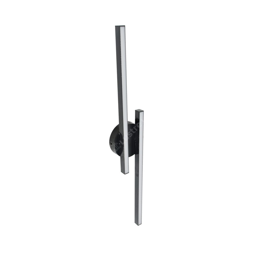 Aplica LED DUETTO Black 60CM 24W Echivalent 120W