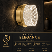 Aplica LED Elegance Gold Premium Lumina Neutra