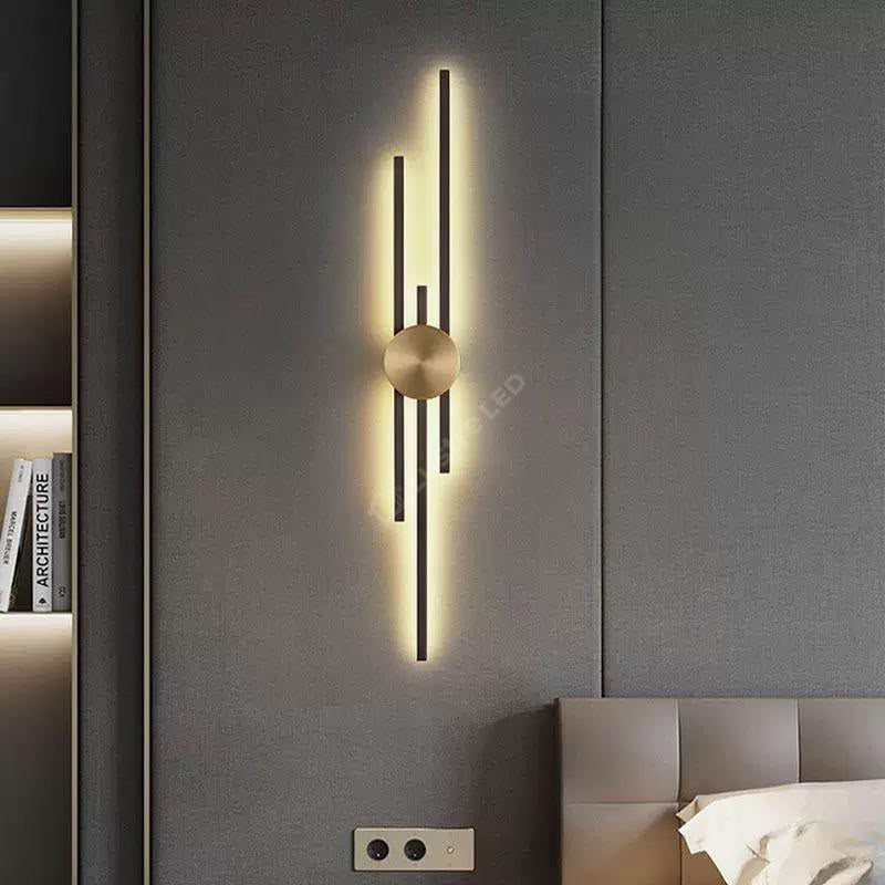 Aplica LED ELIOS Black&Gold 3 Functii 80CM 37W Echivalent 185W