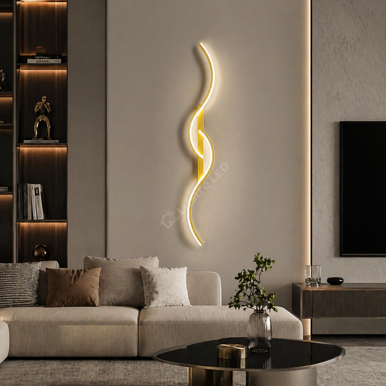 Aplica LED Eternity Gold 20W 80cm
