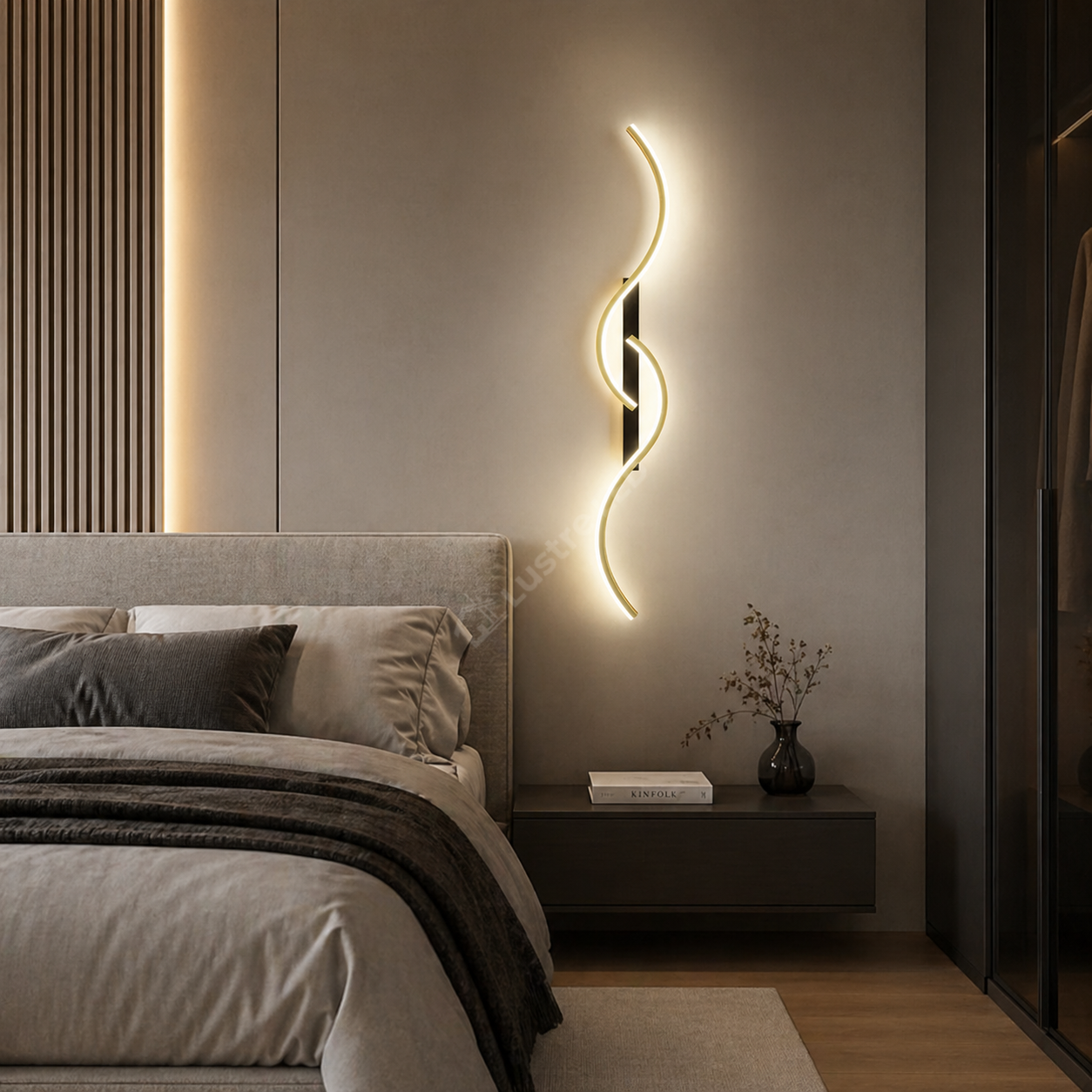 Aplica LED Eternity Gold+Black 32W 60cm